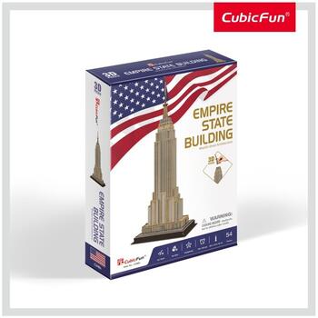 Cubicfun Puzzle 3d Empire State Building (nivel Mediu 54 Piese)