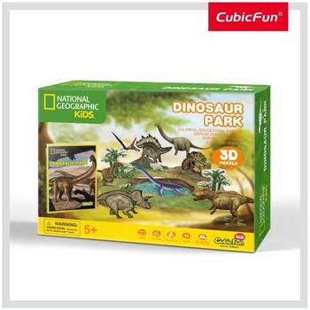 Cubicfun Puzzle 3d+brosura-parcul Dinozaurilor 43 Piese