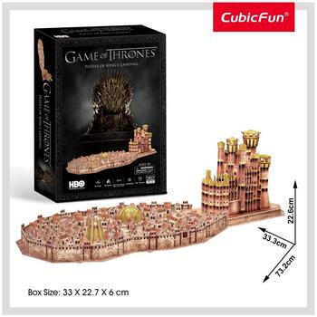 Cubicfun Puzzle 3d Game Of Thrones -tinutul Regelui 262 Piese