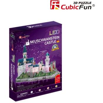 Cubicfun Puzzle 3d Led Castelul Neuschwanstein 128 Piese