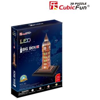 Cubicfun Puzzle 3d Led Big Ben 28 Piese