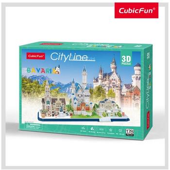 Cubicfun Puzzle 3d Bavaria 178 Piese