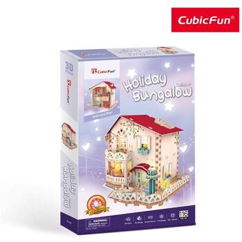 Cubicfun Puzzle 3d Led Casa De Vacanta 116 Piese