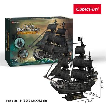 Cubicfun Puzzle 3d Nava Mare Queen Anne 308 Piese
