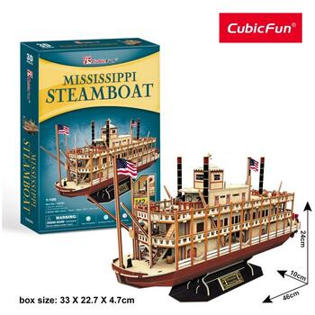 Cubicfun Puzzle 3d Nava Mississippi Steamboat Usa 142 Piese