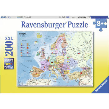 Ravensburger Puzzle Harta Politica A Europei, 200 Piese