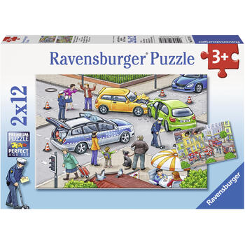 Ravensburger Puzzle Politie, 2x12 Piese