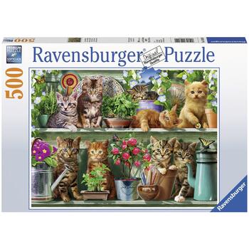 Ravensburger Puzzle Pisici Pe Raft, 500 Piese