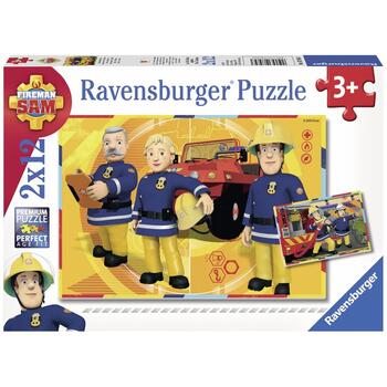 Ravensburger Puzzle Pompierul Sam, 2x12 Piese