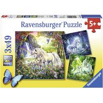 Puzzle Unicorni, 3x49 Piese