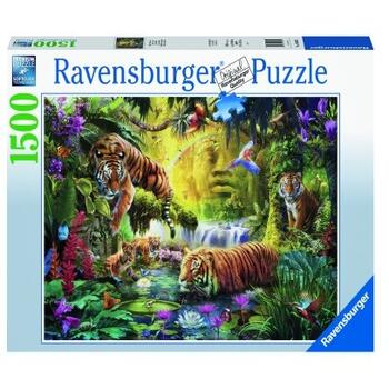 Ravensburger Puzzle Iaz Cu Tigri, 1500 Piese