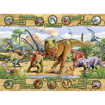 Ravensburger Puzzle Dinozauri, 100 Piese