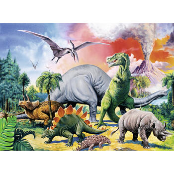 Ravensburger Puzzle Printre Dinozauri, 100 Piese