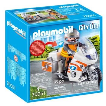 Playmobil Motocicleta De Urgenta Cu Lumini