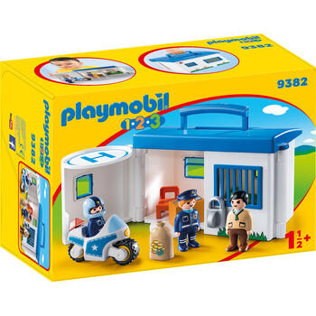 Playmobil 1.2.3 Set Mobil Statie De Politie