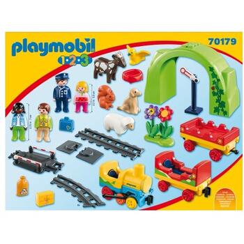 Playmobil 1.2.3 Tren Cu Statie