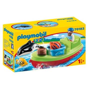 Playmobil 1.2.3 Pescar Cu Barca