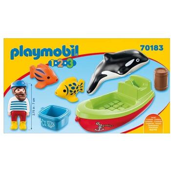 Playmobil 1.2.3 Pescar Cu Barca