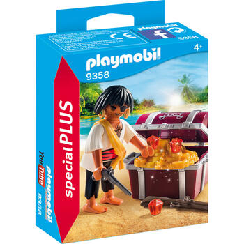 Playmobil Figurina Pirat Cu Comoara