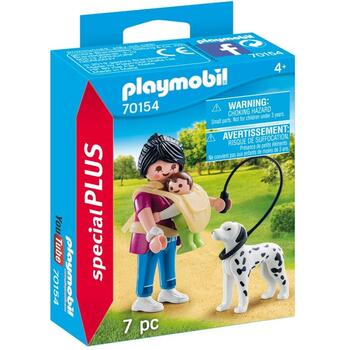 Playmobil Figurina Mama Cu Bebelus Si Caine