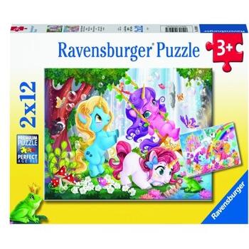 Ravensburger Puzzle Unicorni Magici, 2x12 Piese