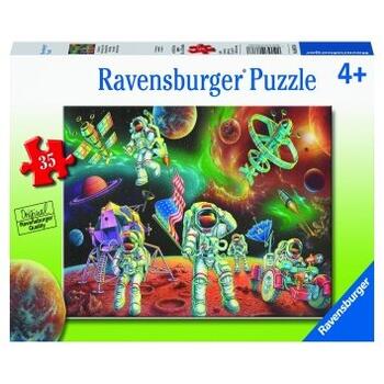Ravensburger Puzzle Astronauti Pe Luna, 35 Piese