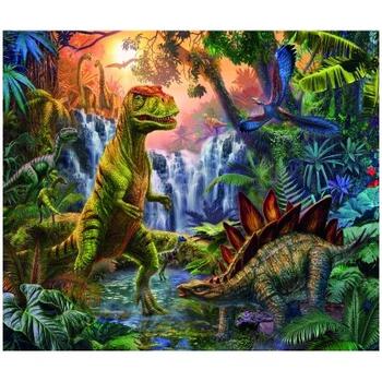 Ravensburger Puzzle Oaza Dinozaurilor, 100 Piese