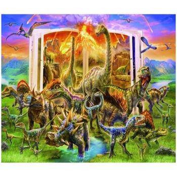 Ravensburger Puzzle Cartea Dinozaurilor, 300 Piese