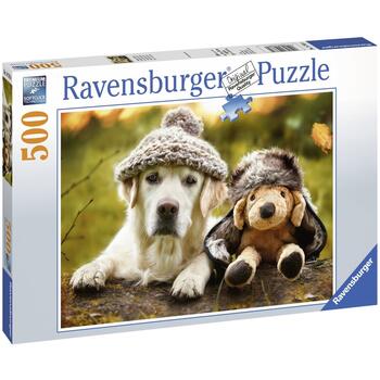 Ravensburger Puzzle Labrador Cu Palarie, 500 Piese
