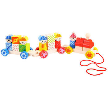 BigJigs Toys Trenuletul colorat cu forme