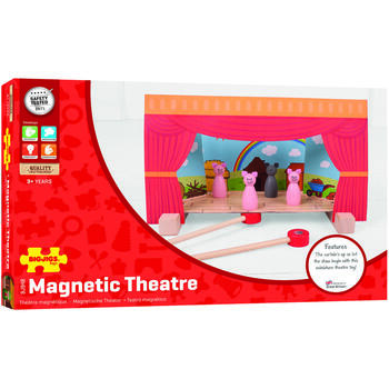 BigJigs Toys Teatru magnetic- Primul spectacol