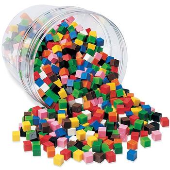 Learning Resources Set 1000 de cuburi multicolore