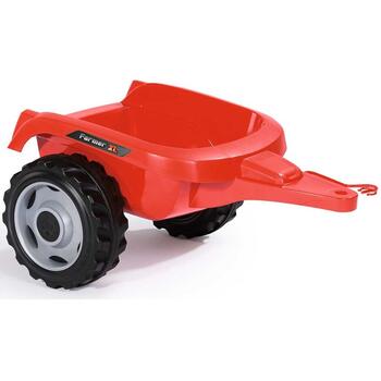 Smoby Tractor cu pedale si remorca Farmer XL rosu