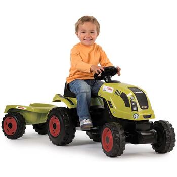 Smoby Tractor cu pedale si remorca Claas Farmer XL