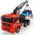 Camion de tractare Dickie Toys MAN Air Pump Crane Truck cu 1 masinuta