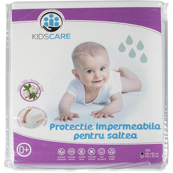 KidsCare Protectie impermeabila din bumbac organic pentru saltea 120 x 60 cm