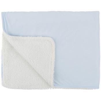 CuddleCo Paturica reversibila din tricot/fleece 90x70 cm Comfi Love Blue 844500