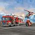 LEGO ® Divizia pompierilor din centrul orasului