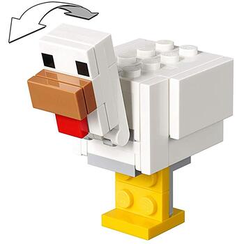 LEGO ® Minecraft Alex BigFig cu gaina