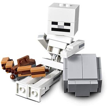 LEGO ® Minecraft Schelet BigFig si cub de magma