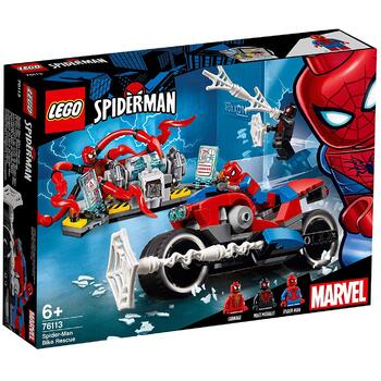 LEGO ® Salvarea cu motocicleta a lui Spider-Man