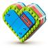 LEGO ® Cutia de vara in forma de inima a Miei