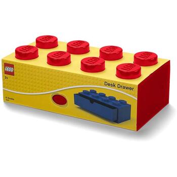 LEGO ® Sertar de birou LEGO 2x4 rosu