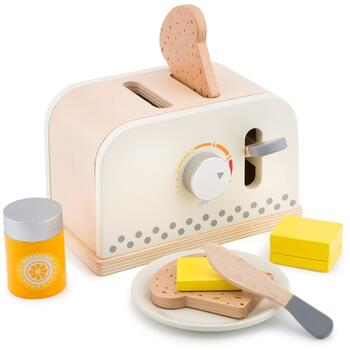 New Classic Toys Set toaster - Alb