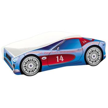 MyKids Pat tineret Race Car 02 Blue - 160 x 80 cm
