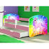 MyKids Patut tineret Rainbow Unicorn cu sertar si saltea 160 x 80 cm