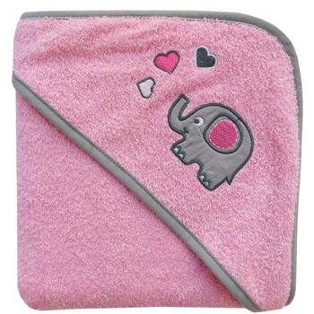 Slumbersac Prosop pentru baie Mama & Baby - Pink Elephant