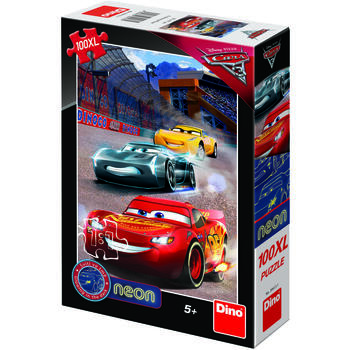 Dino Puzzle Cars 3 Neon - 100XL