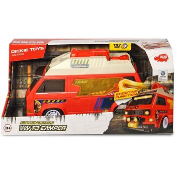 Masina Dickie Toys Volkswagen T3 Camper cu proiectile
