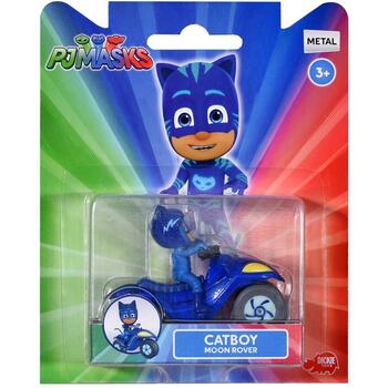 Motocicleta Dickie Toys Eroi in Pijama Moon Rover cu figurina Cat Boy